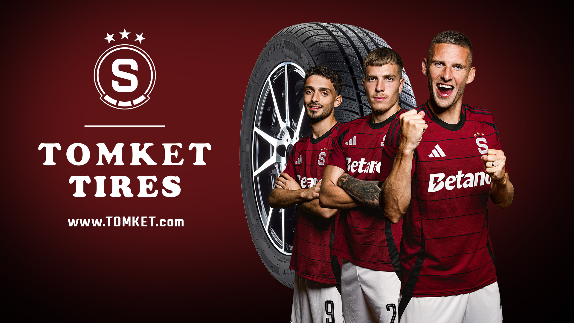 TOMKET Tires, socio oficial de neumáticos de AC Sparta Praha