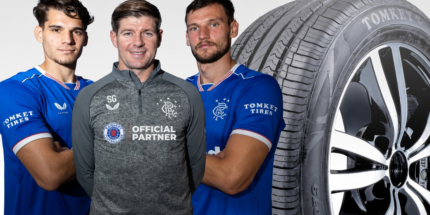 TOMKET, socio oficial de neumáticos de Rangers F.C.